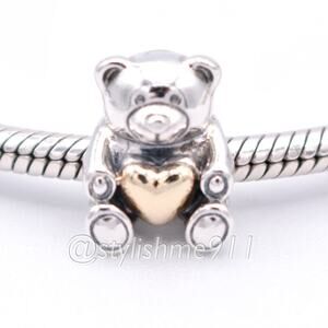 PANDORA Limited Edition Teddy Bear Charm With 14K GOLD - 791166